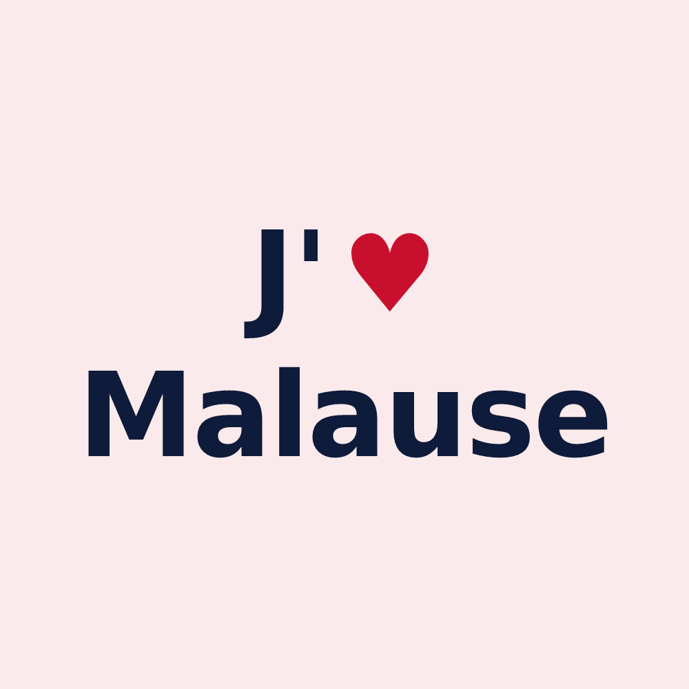 Magnet personnalisé Malause — design J'aime Malause