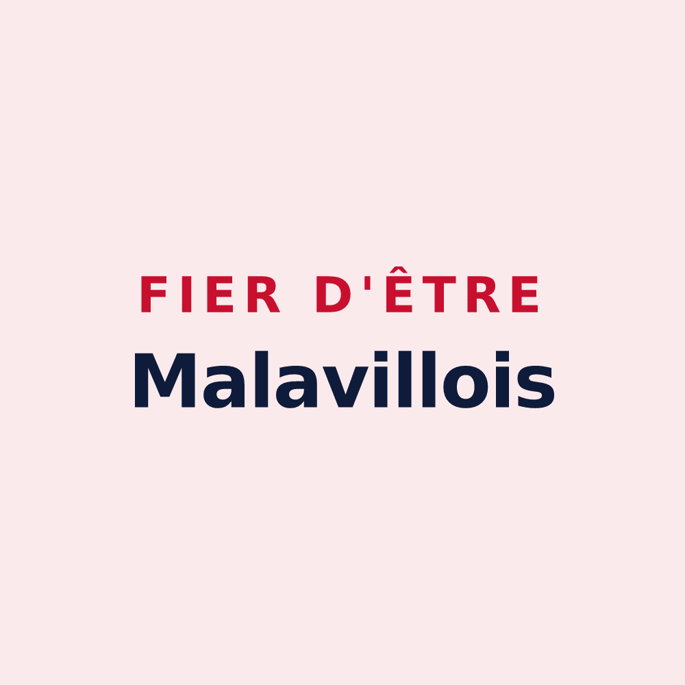 Magnet « Fier d'être Malavillois » — design pour Malavillers