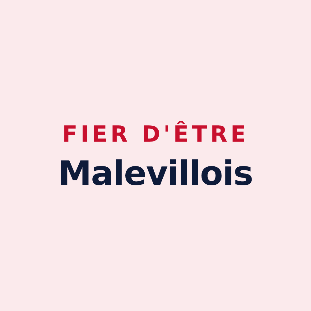 Magnet « Fier d'être Malevillois » — design pour Maleville