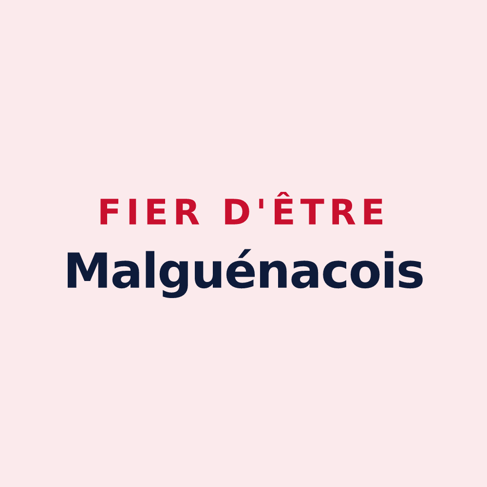 Magnet « Fier d'être Malguénacois » — design pour Malguénac