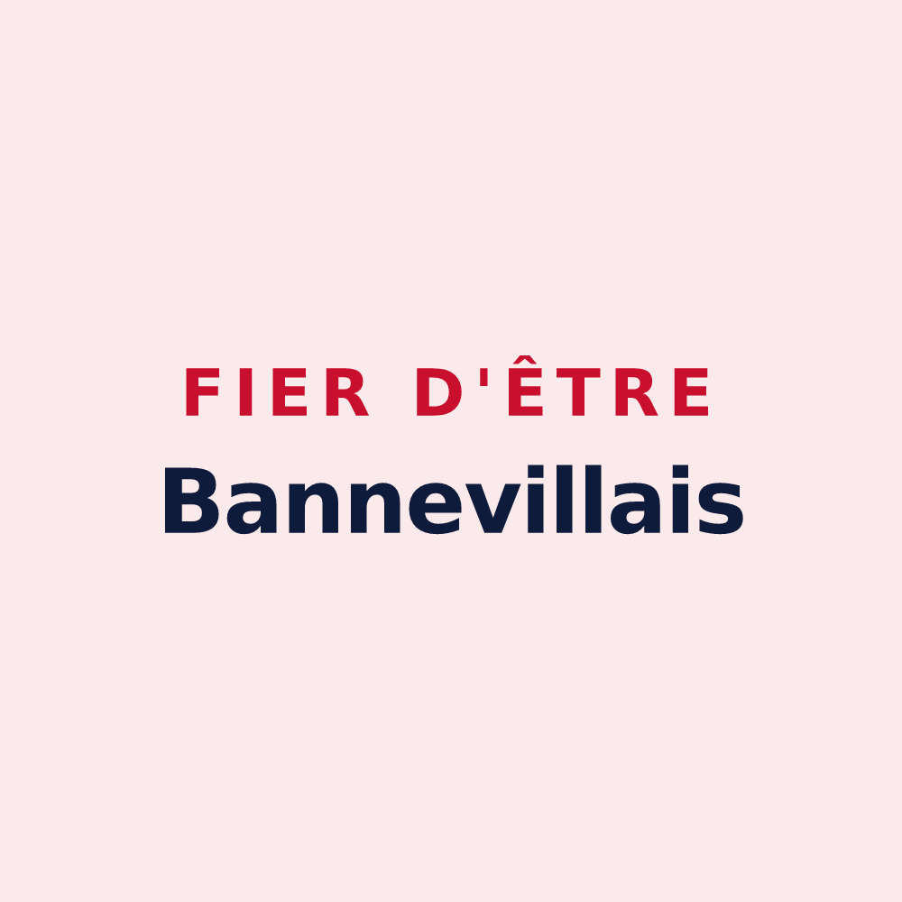 Magnet « Fier d'être Bannevillais » — design pour Malherbe-sur-Ajon