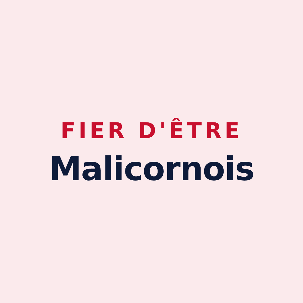 Magnet « Fier d'être Malicornois » — design pour Malicorne
