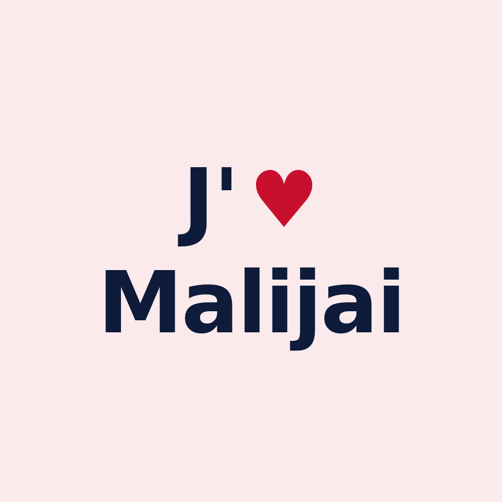 Magnet personnalisé Malijai — design J'aime Malijai