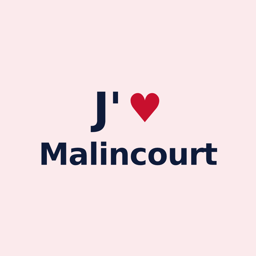 Magnet personnalisé Malincourt — design J'aime Malincourt