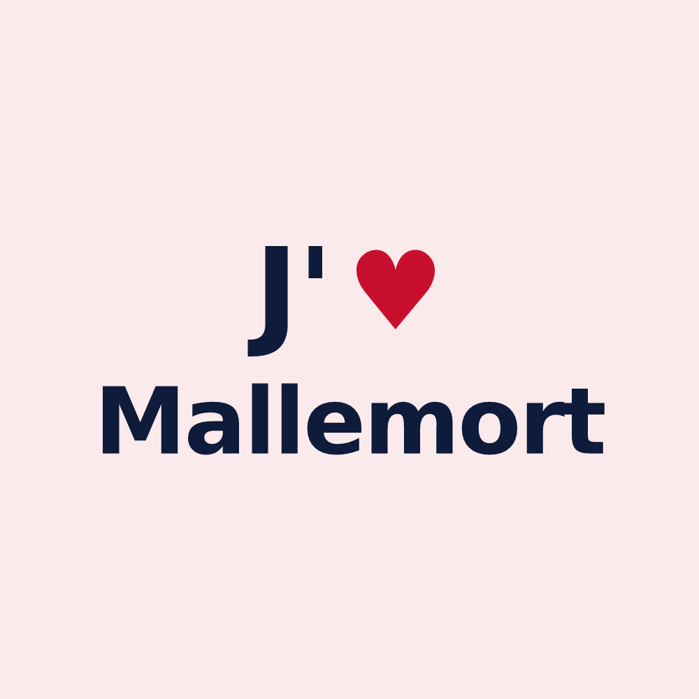 Magnet personnalisé Mallemort — design J'aime Mallemort