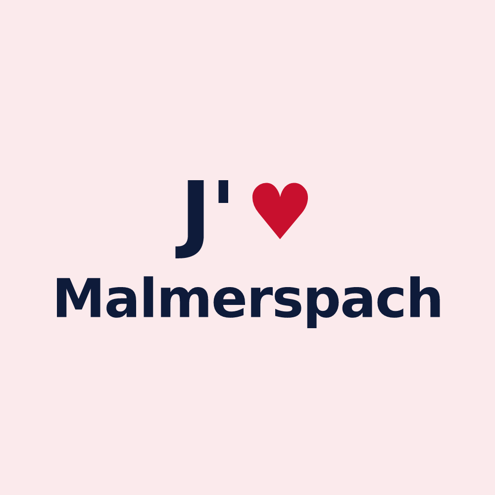 Magnet personnalisé Malmerspach — design J'aime Malmerspach