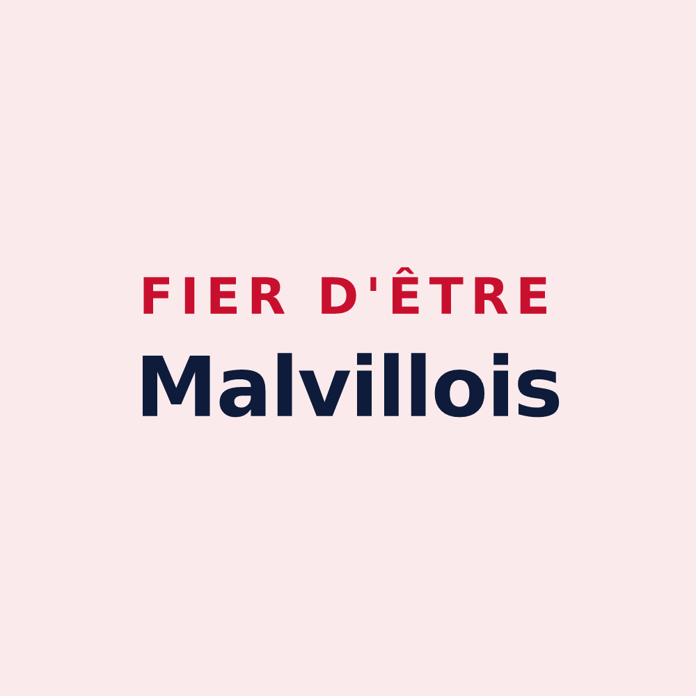 Magnet « Fier d'être Malvillois » — design pour Malville