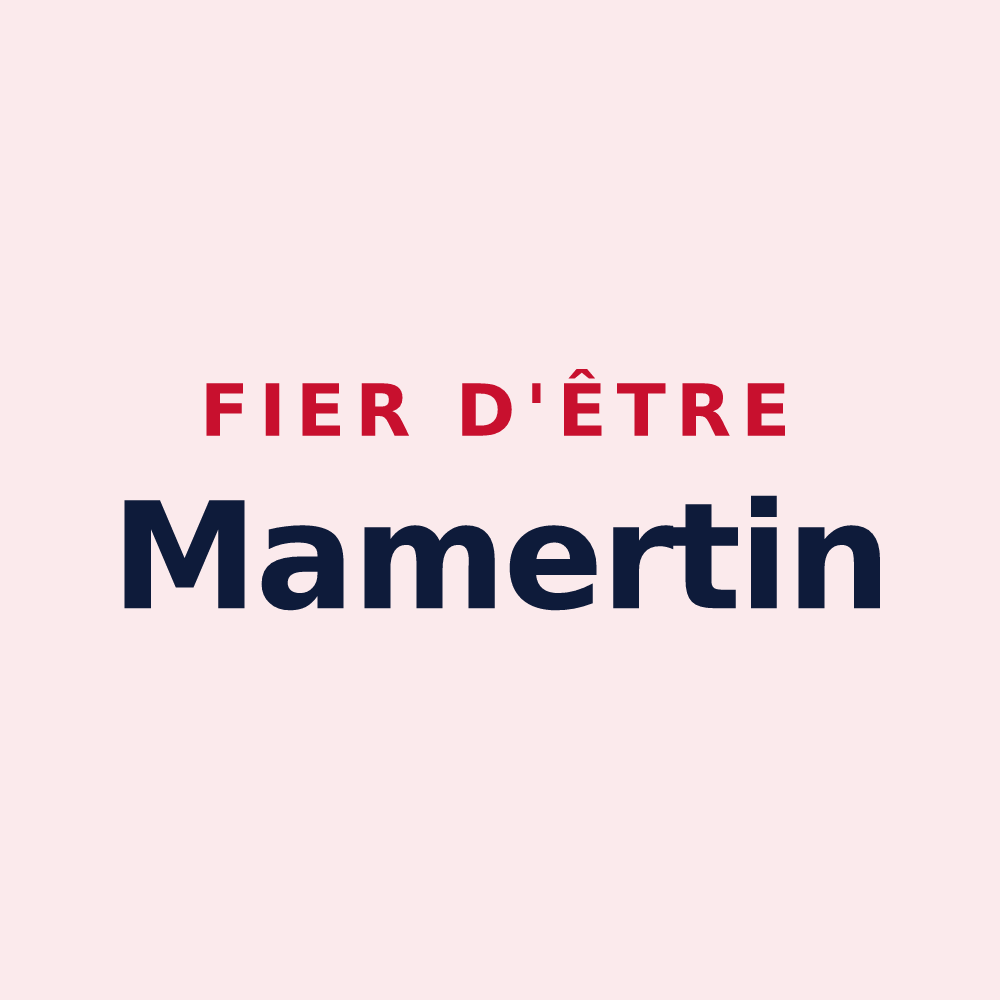 Magnet « Fier d'être Mamertin » — design pour Mamers