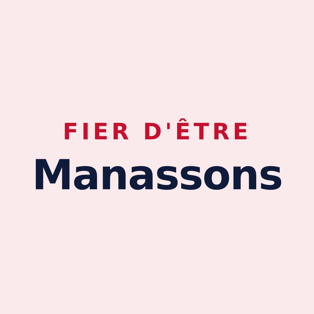 Magnet « Fier d'être Manassons » — design pour Manas