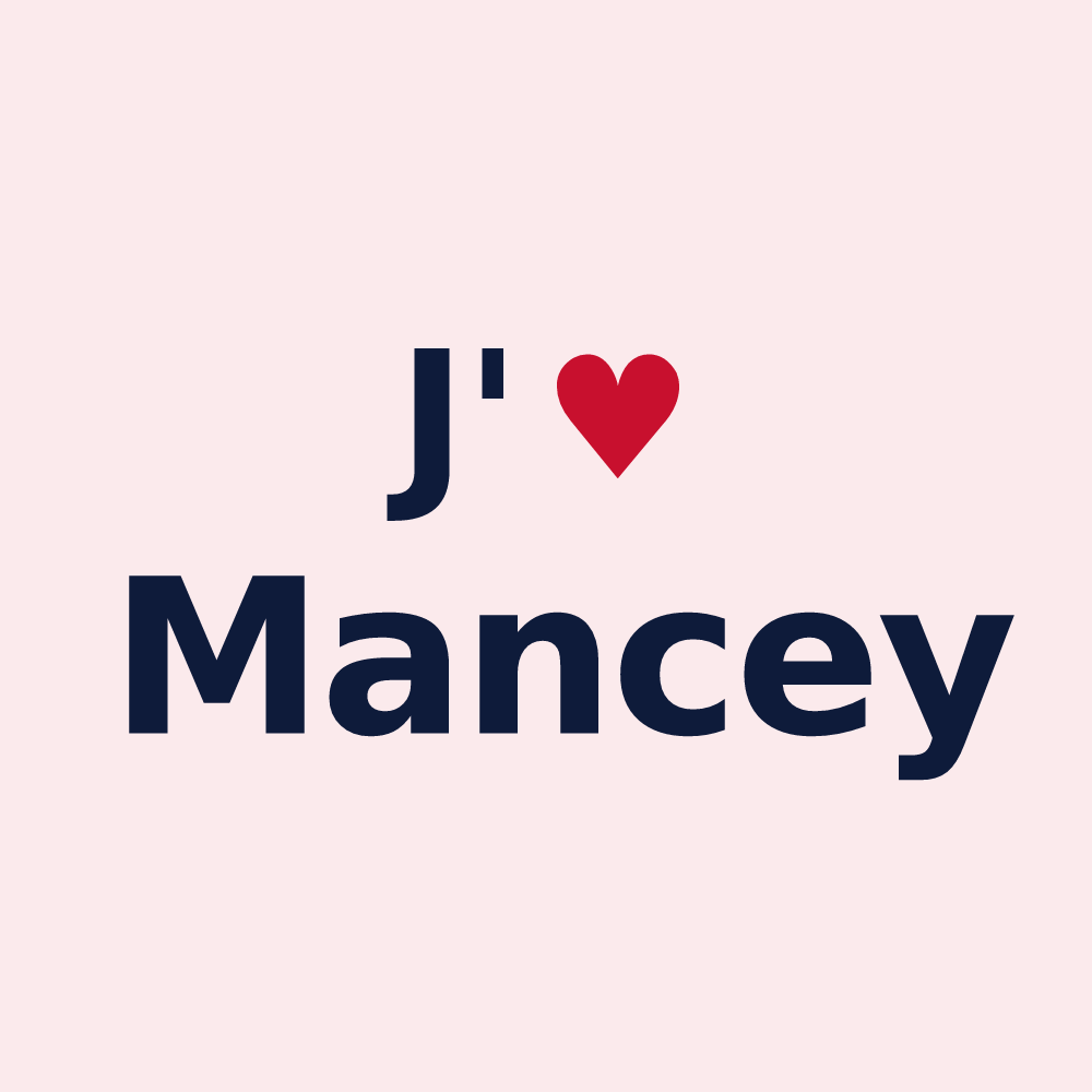 Magnet personnalisé Mancey — design J'aime Mancey