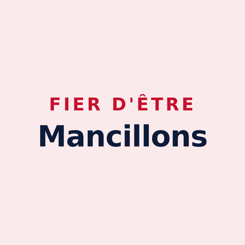Magnet « Fier d'être Mancillons » — design pour Mancey