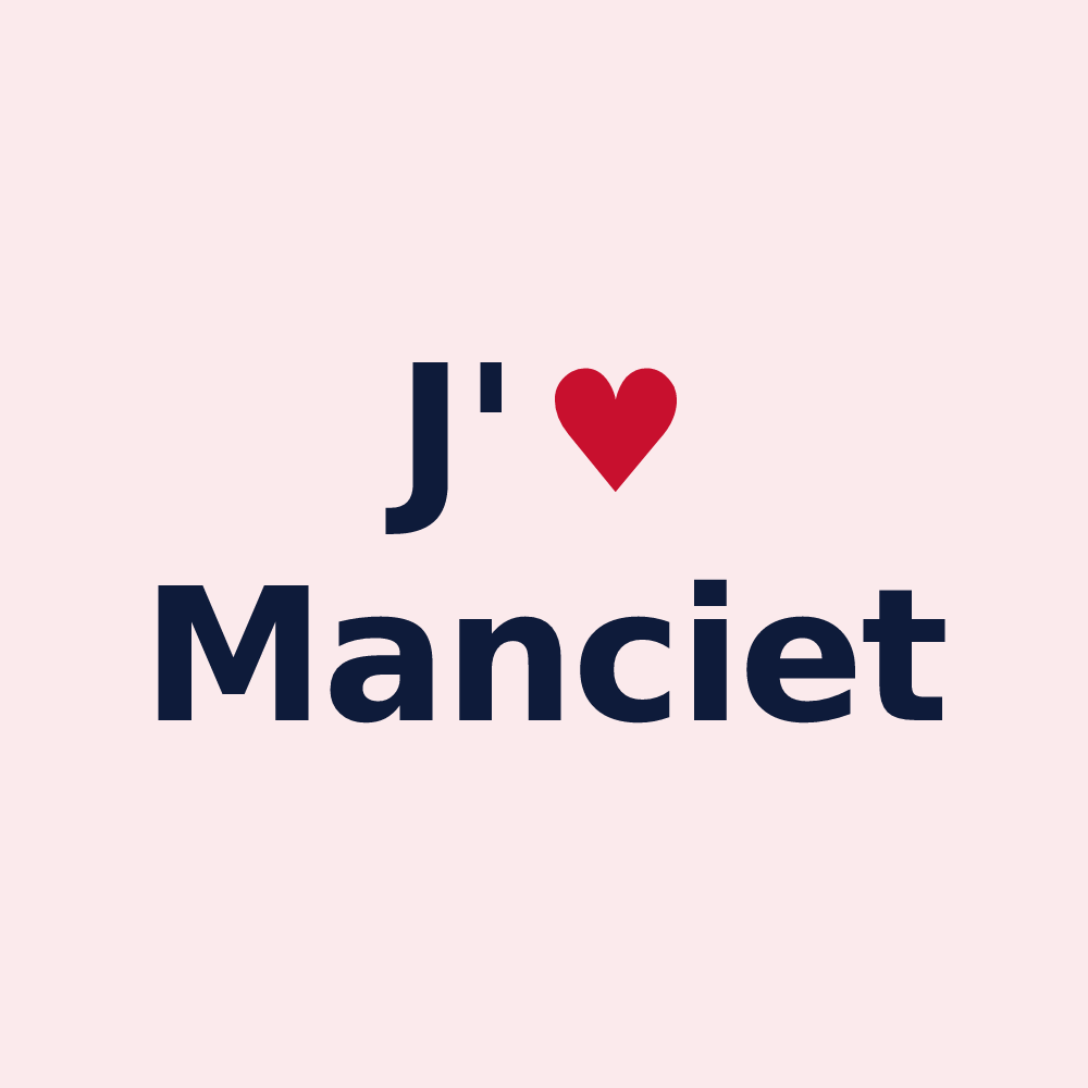 Magnet personnalisé Manciet — design J'aime Manciet
