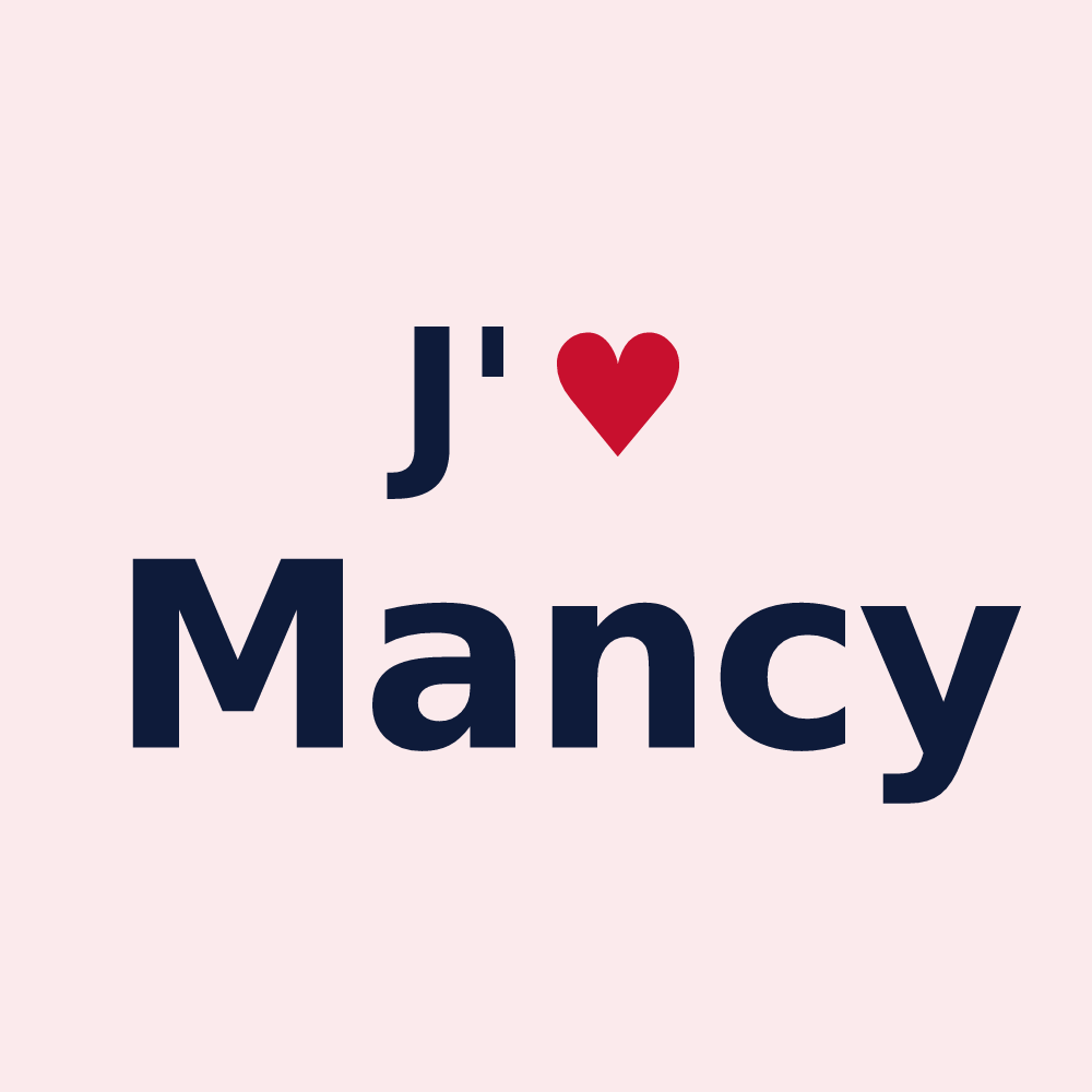 Magnet personnalisé Mancy — design J'aime Mancy