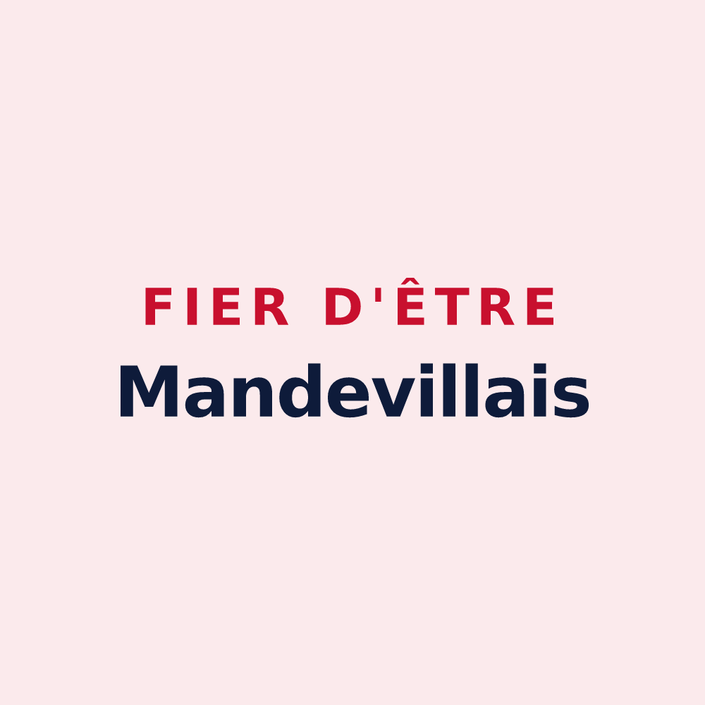 Magnet « Fier d'être Mandevillais » — design pour Mandeville