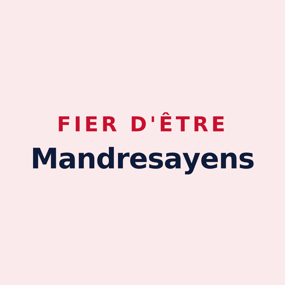 Magnet « Fier d'être Mandresayens » — design pour Mandray