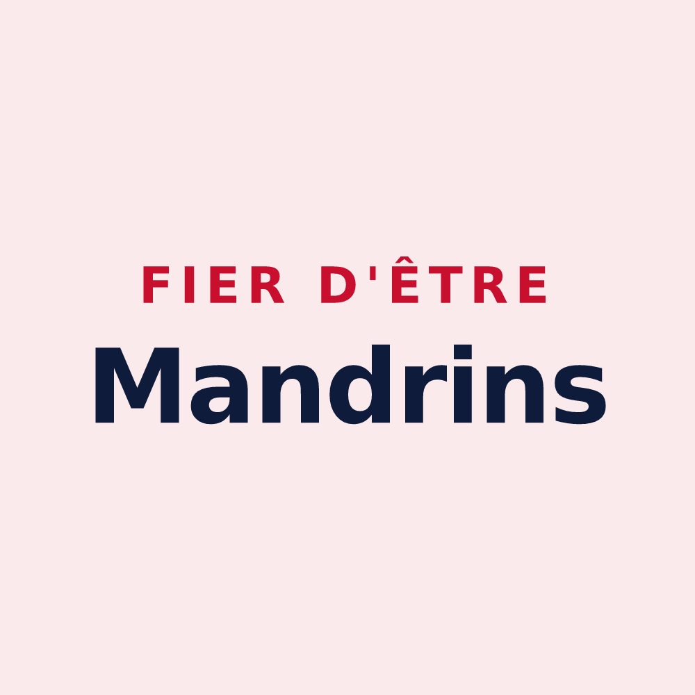 Magnet « Fier d'être Mandrins » — design pour Mandres-la-Côte