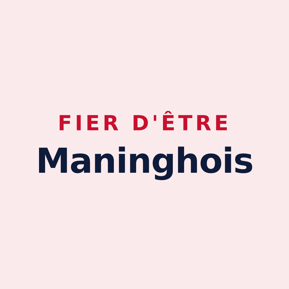 Magnet « Fier d'être Maninghois » — design pour Maninghem