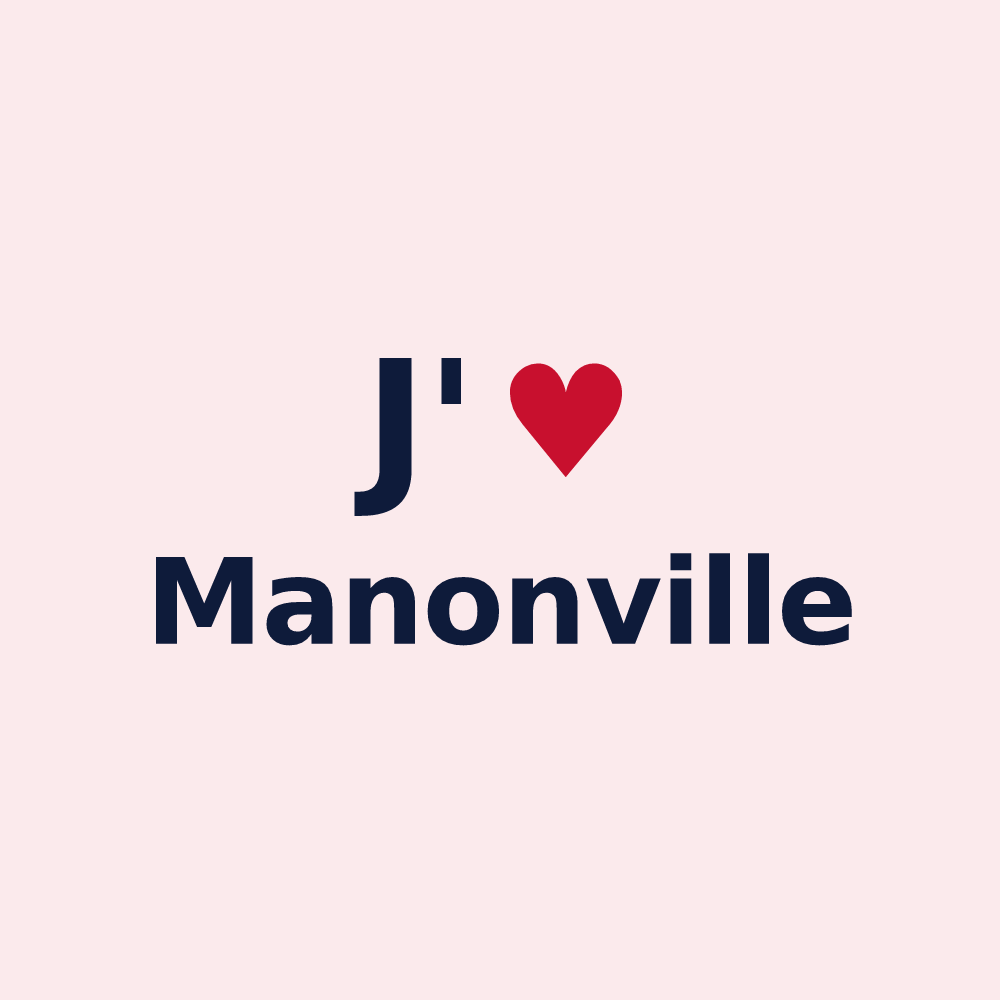 Magnet personnalisé Manonville — design J'aime Manonville
