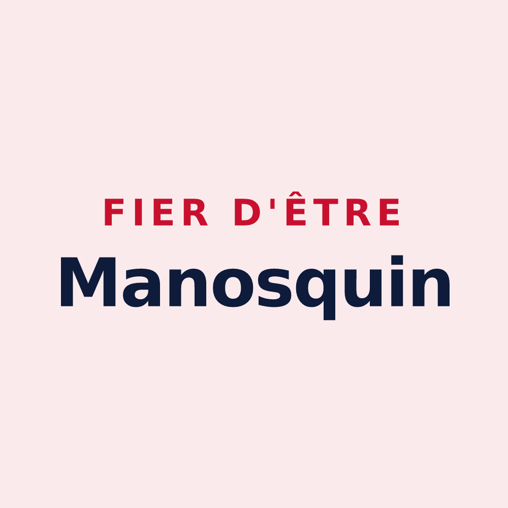 Magnet « Fier d'être Manosquin » — design pour Manosque