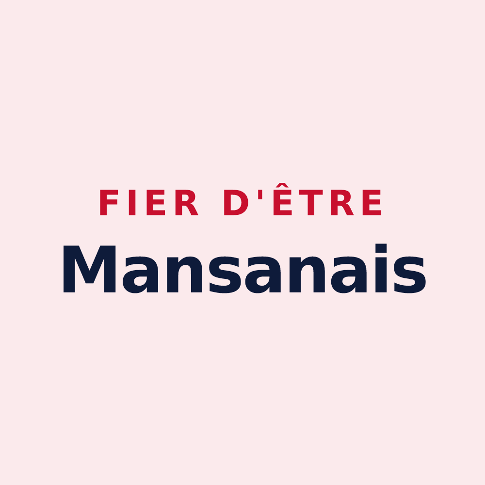 Magnet « Fier d'être Mansanais » — design pour Mansan
