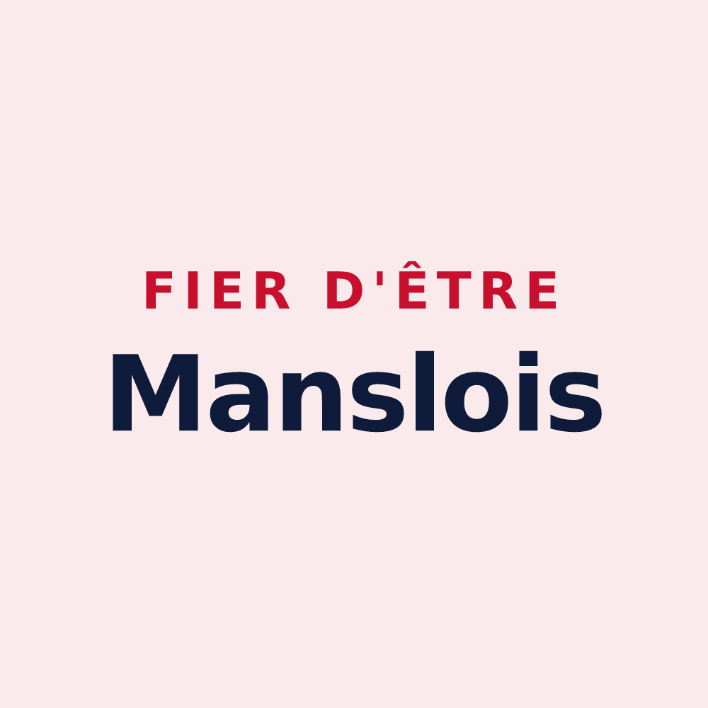 Magnet « Fier d'être Manslois » — design pour Mansle-les-Fontaines