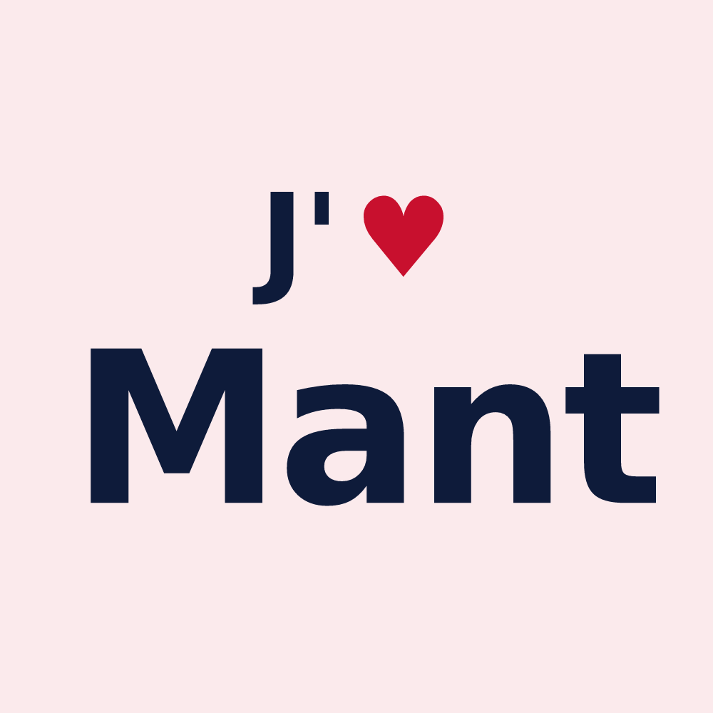 Magnet personnalisé Mant — design J'aime Mant