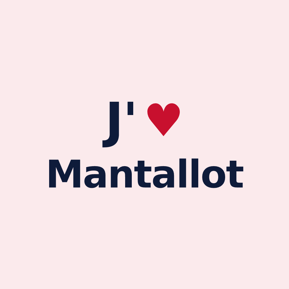 Magnet personnalisé Mantallot — design J'aime Mantallot