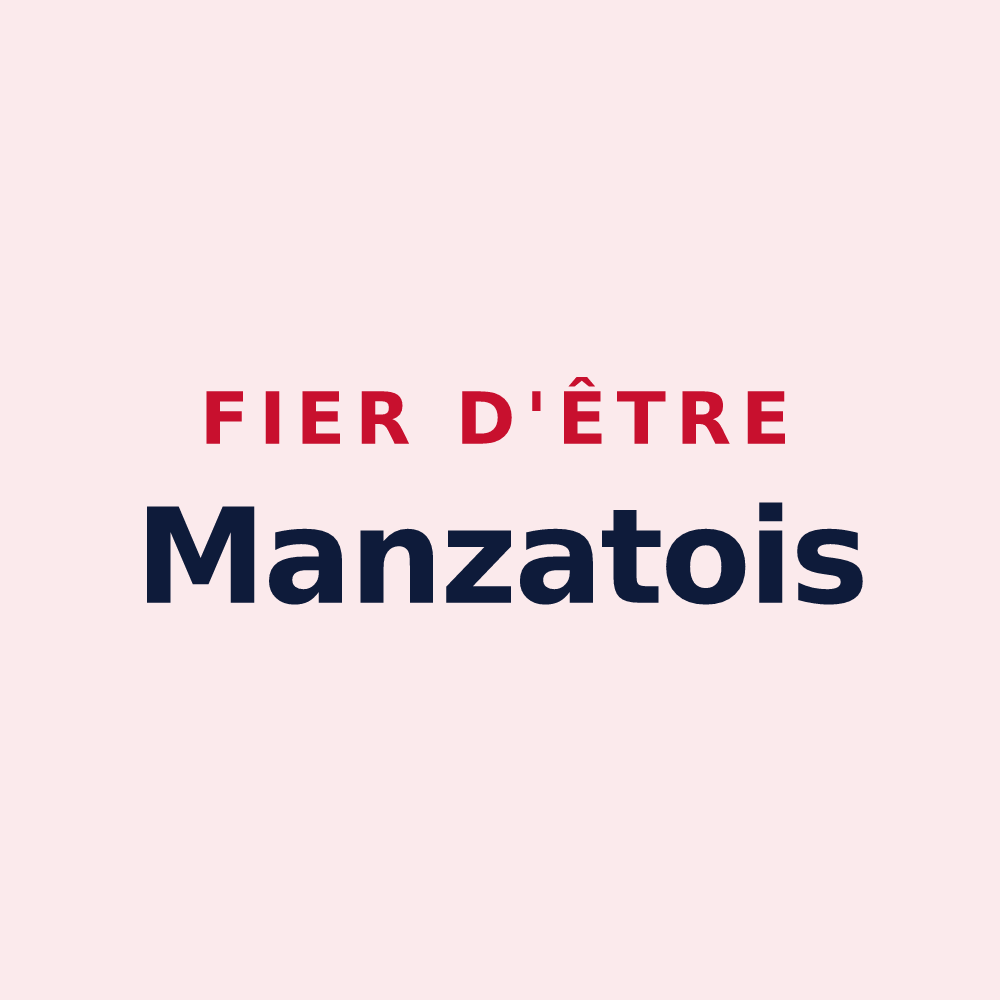 Magnet « Fier d'être Manzatois » — design pour Manzat