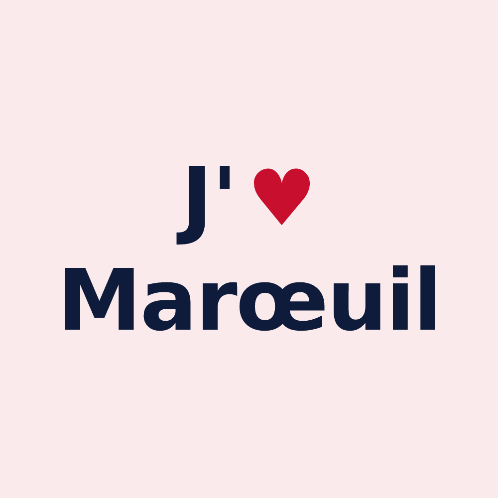 Magnet personnalisé Marœuil — design J'aime Marœuil