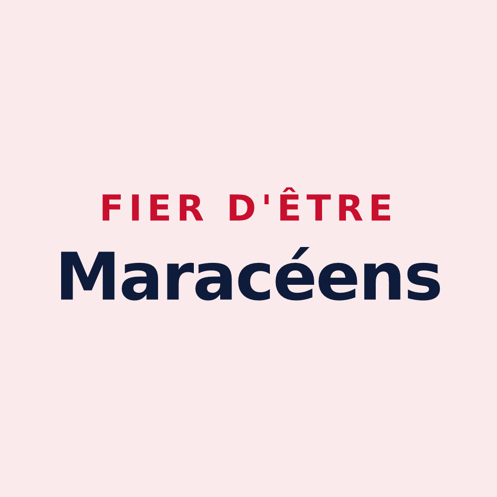 Magnet « Fier d'être Maracéens » — design pour Marac