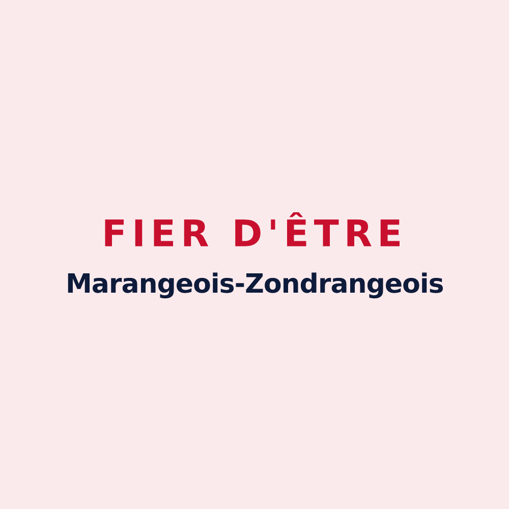 Magnet « Fier d'être Marangeois-Zondrangeois » — design pour Marange-Zondrange