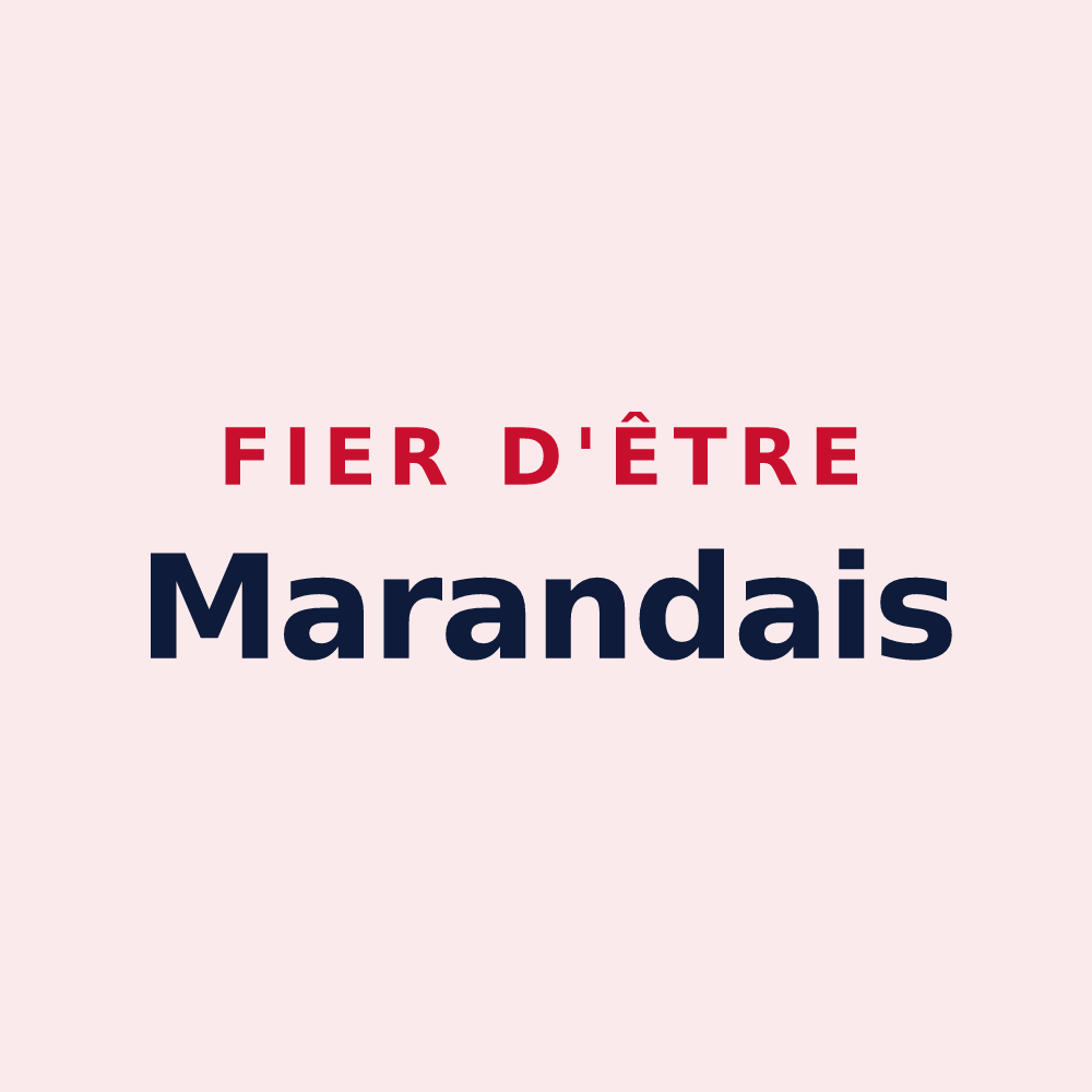 Magnet « Fier d'être Marandais » — design pour Marans