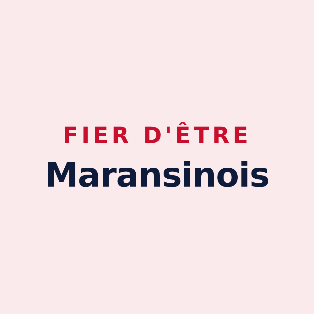 Magnet « Fier d'être Maransinois » — design pour Maransin