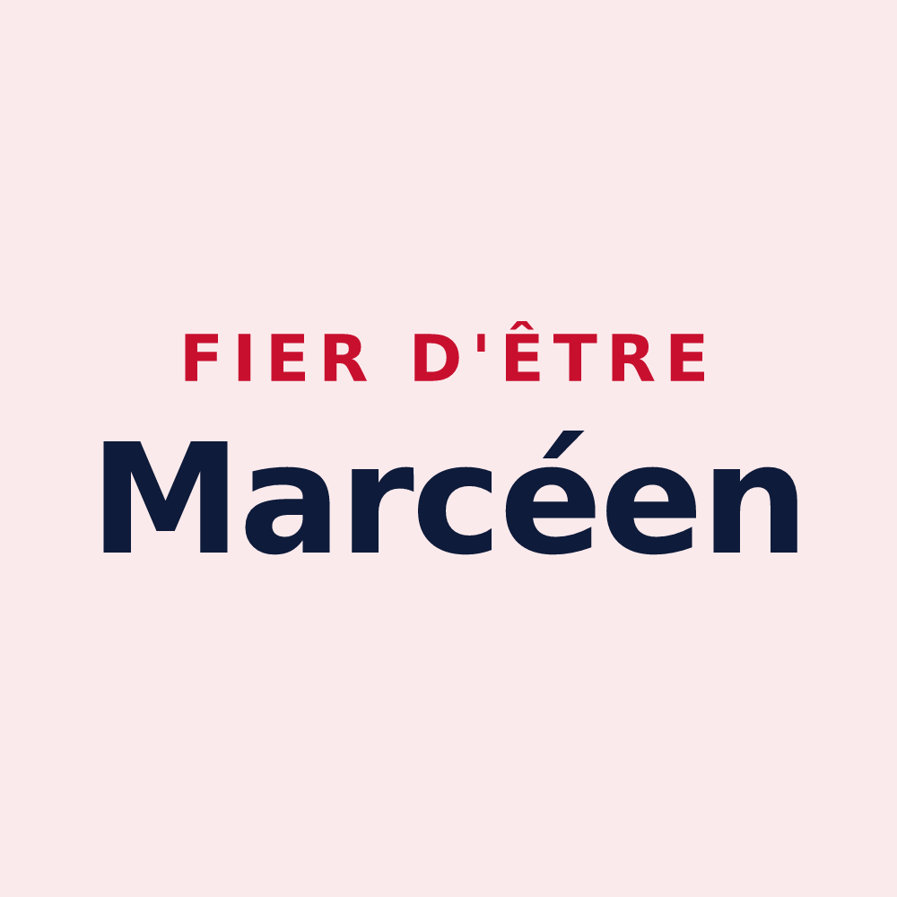 Magnet « Fier d'être Marcéen » — design pour Marcé