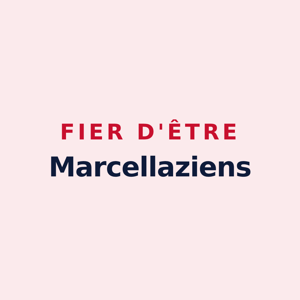 Magnet « Fier d'être Marcellaziens » — design pour Marcellaz-Albanais