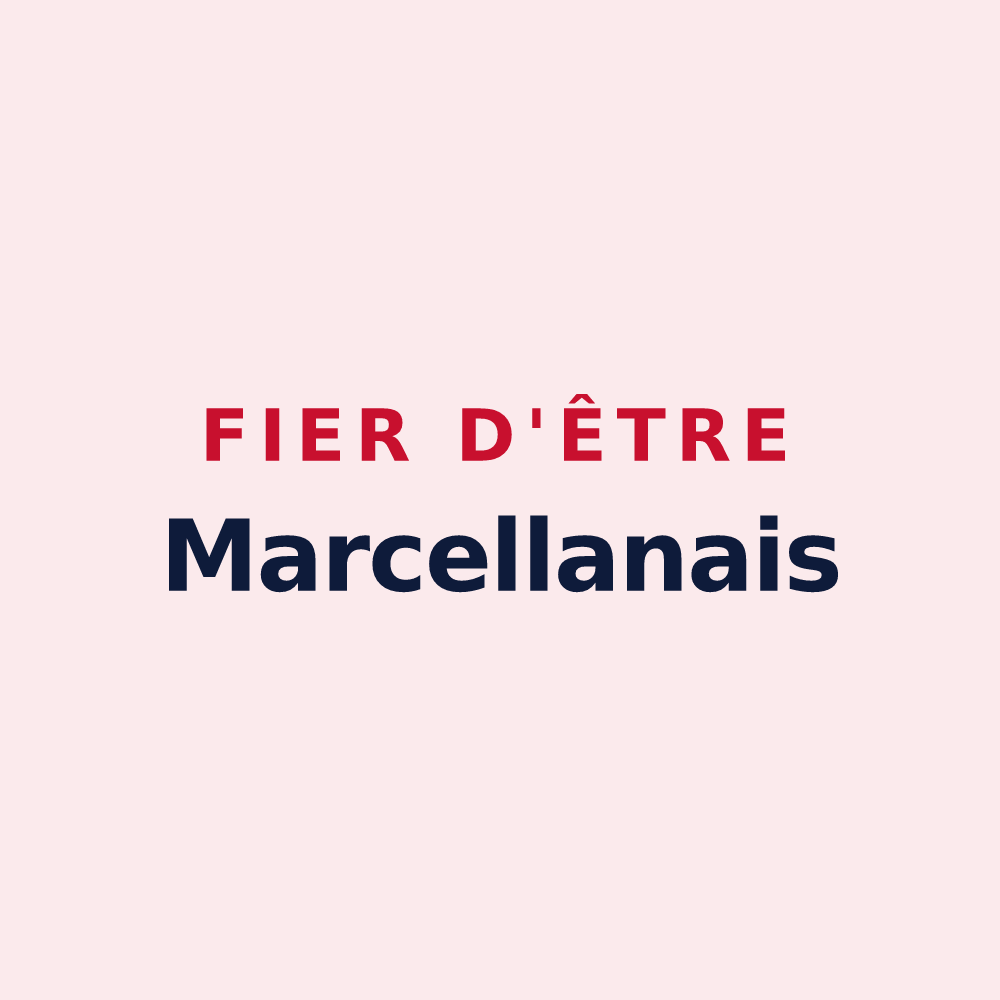 Magnet « Fier d'être Marcellanais » — design pour Marcellaz