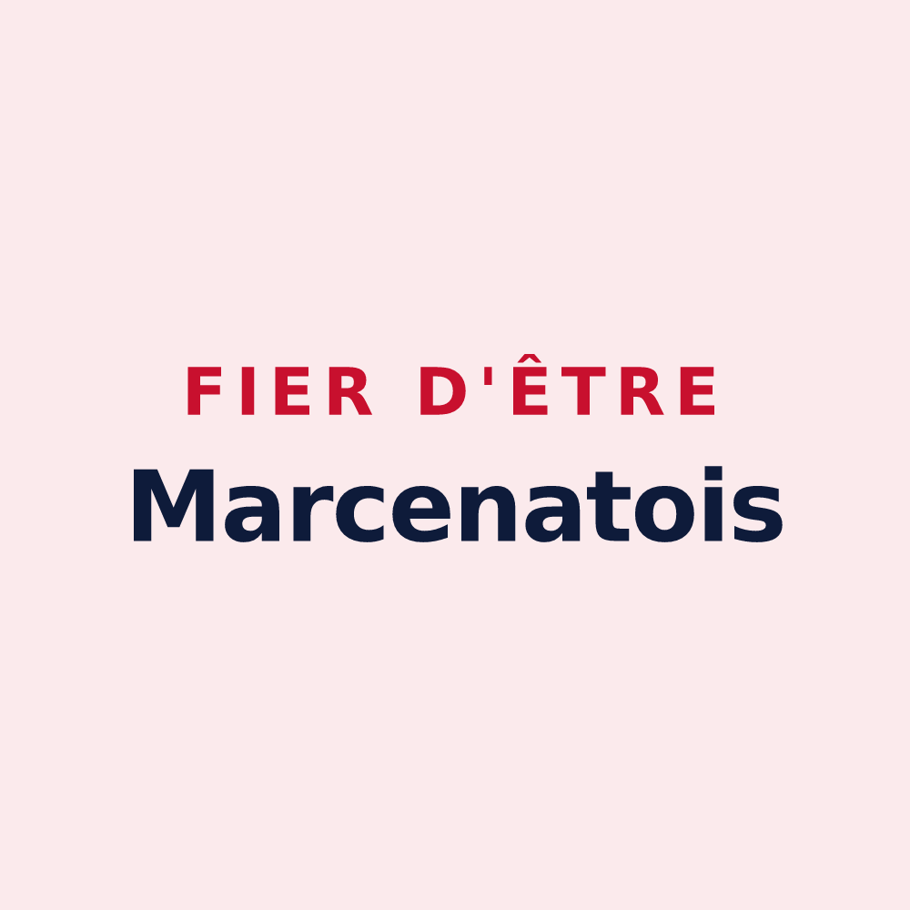 Magnet « Fier d'être Marcenatois » — design pour Marcenat