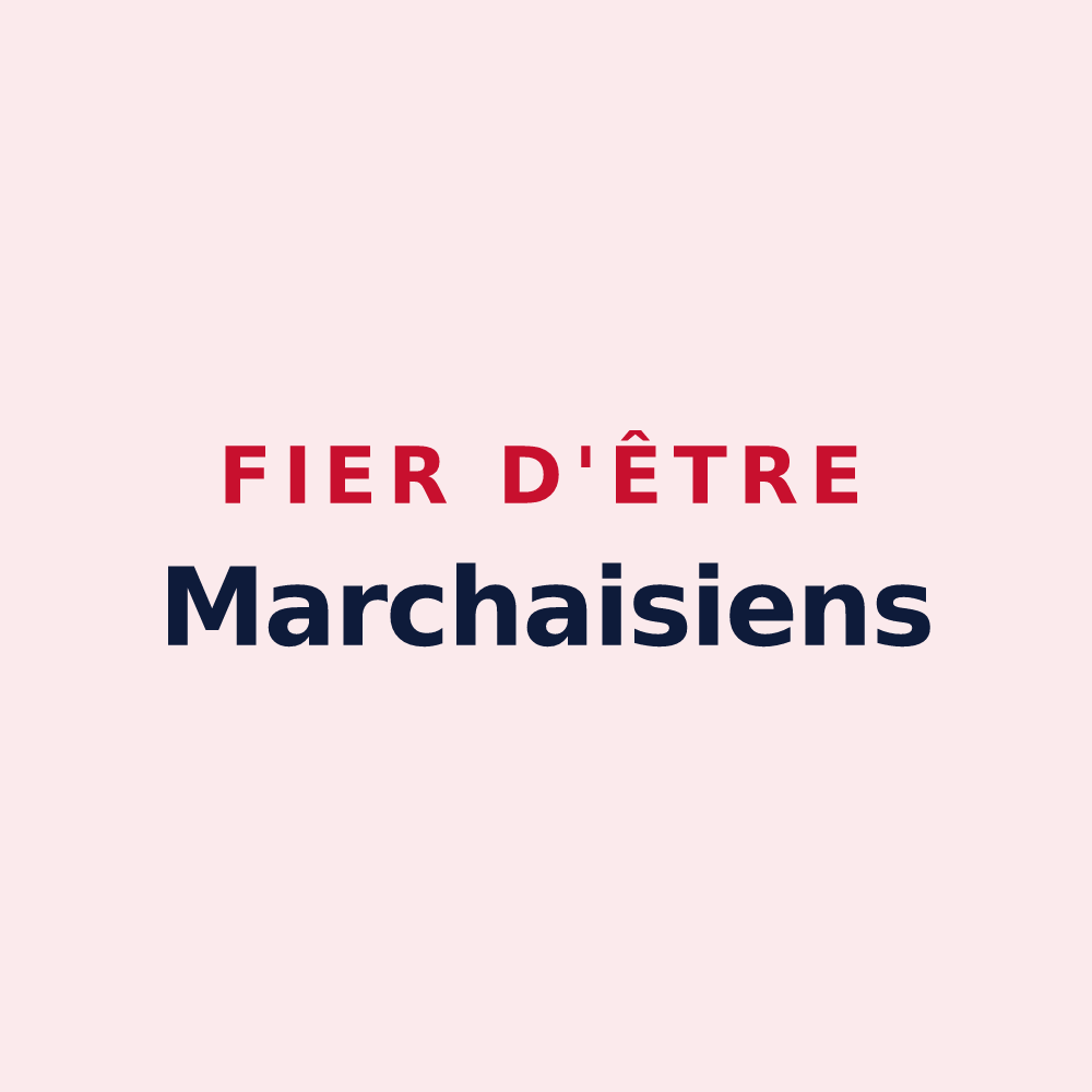 Magnet « Fier d'être Marchaisiens » — design pour Marchais