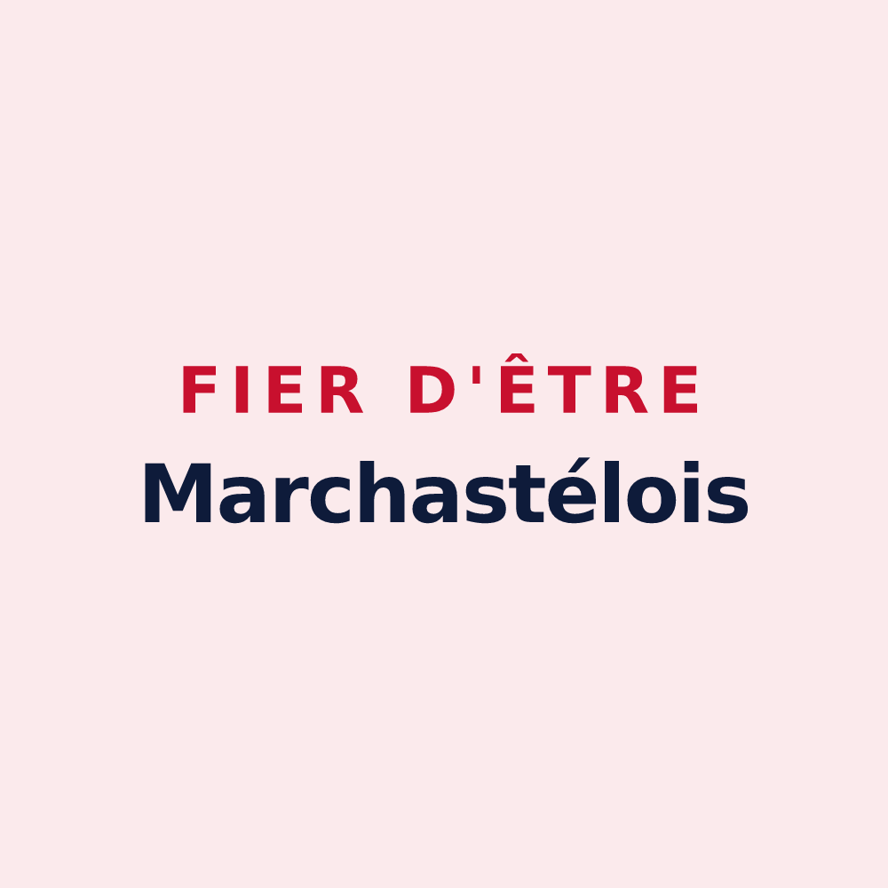 Magnet « Fier d'être Marchastélois » — design pour Marchastel