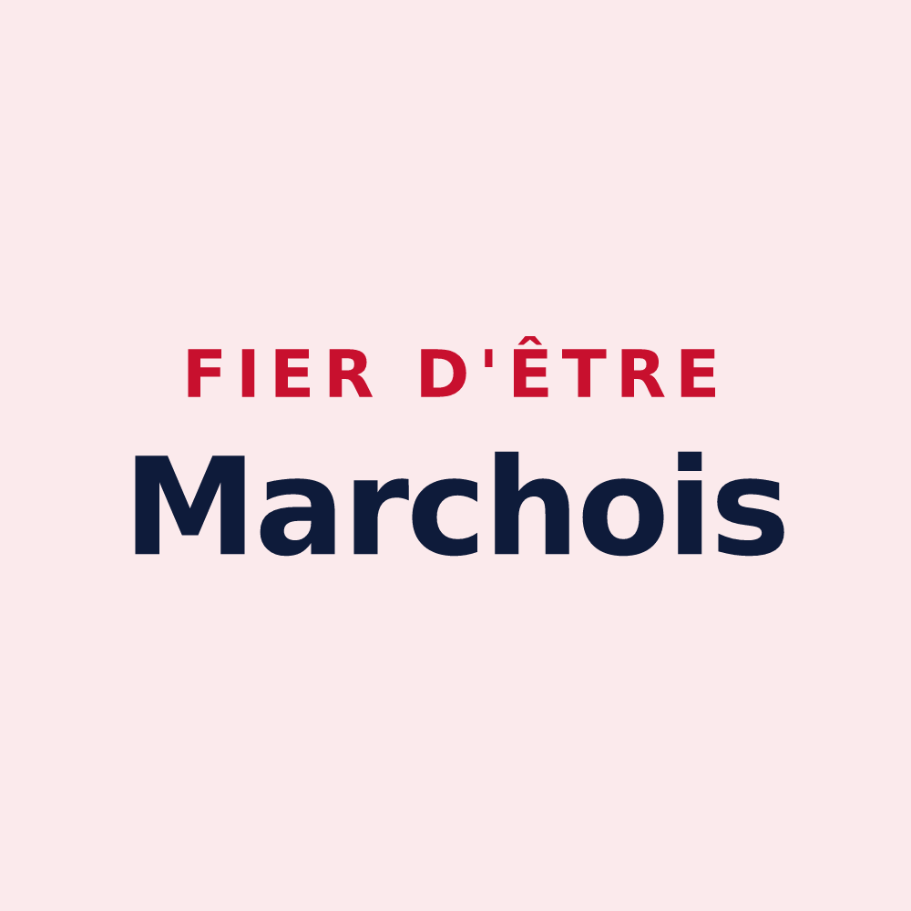 Magnet « Fier d'être Marchois » — design pour Marchémoret