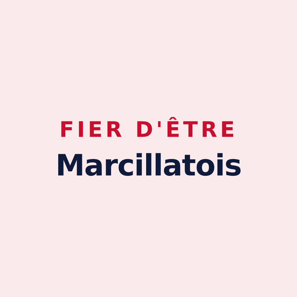 Magnet « Fier d'être Marcillatois » — design pour Marcillat-en-Combraille