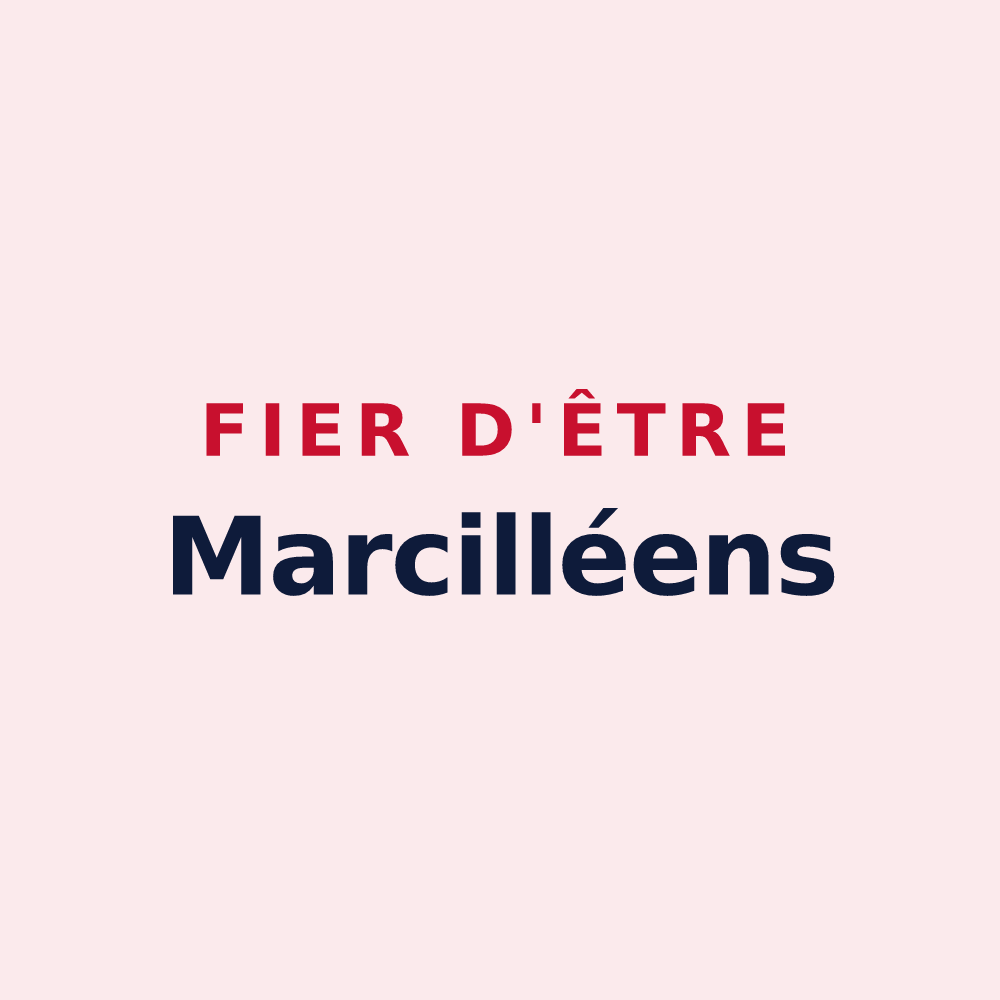 Magnet « Fier d'être Marcilléens » — design pour Marcillé-la-Ville