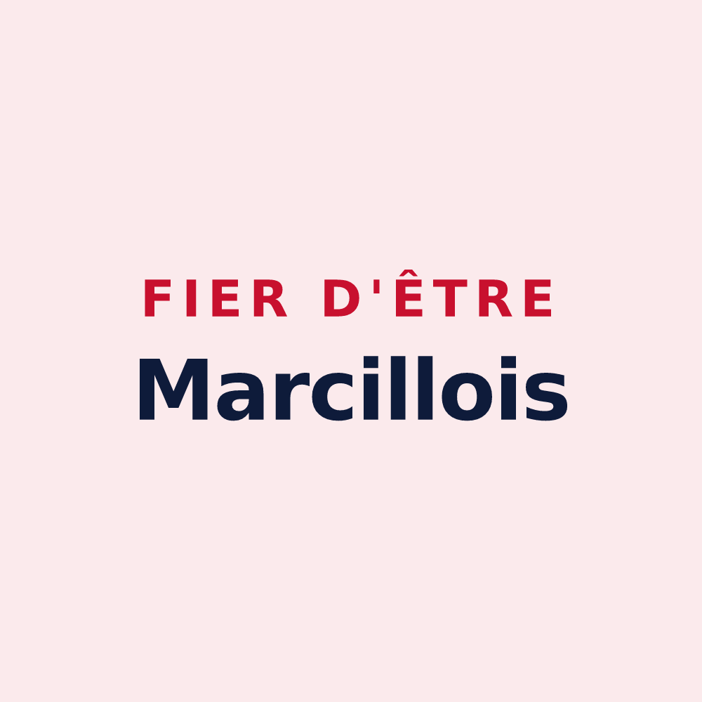 Magnet « Fier d'être Marcillois » — design pour Marcilly-d'Azergues