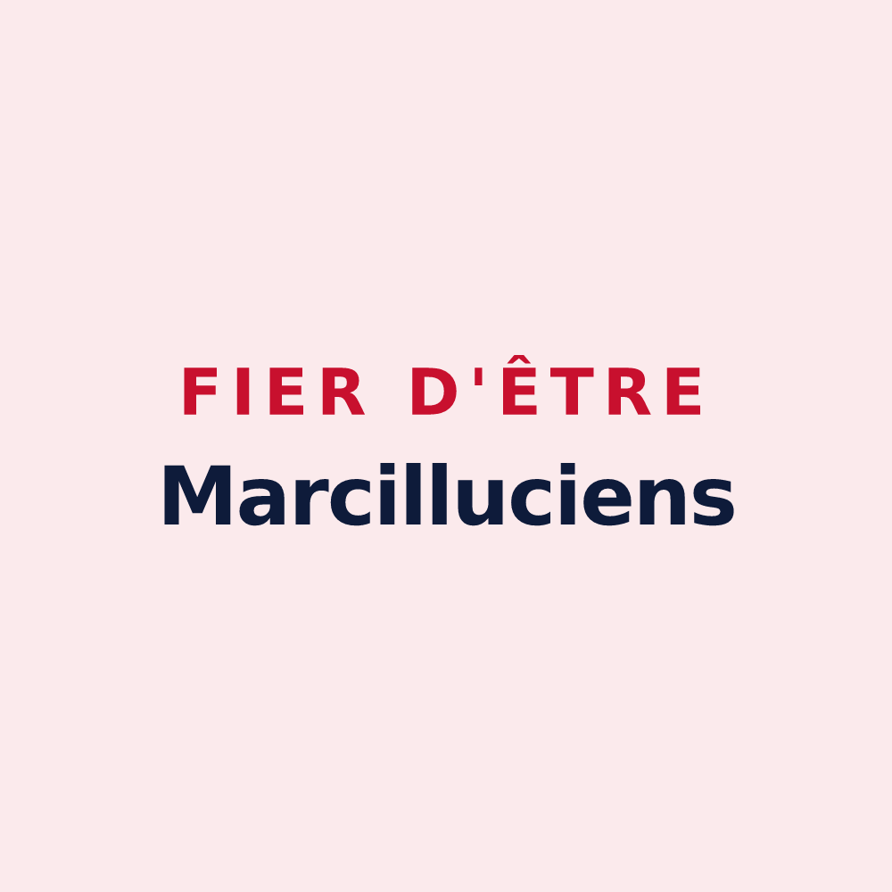 Magnet « Fier d'être Marcilluciens » — design pour Marcilly-sur-Eure