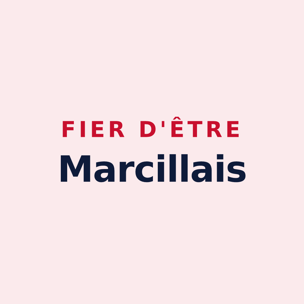 Magnet « Fier d'être Marcillais » — design pour Marcilly-sur-Maulne