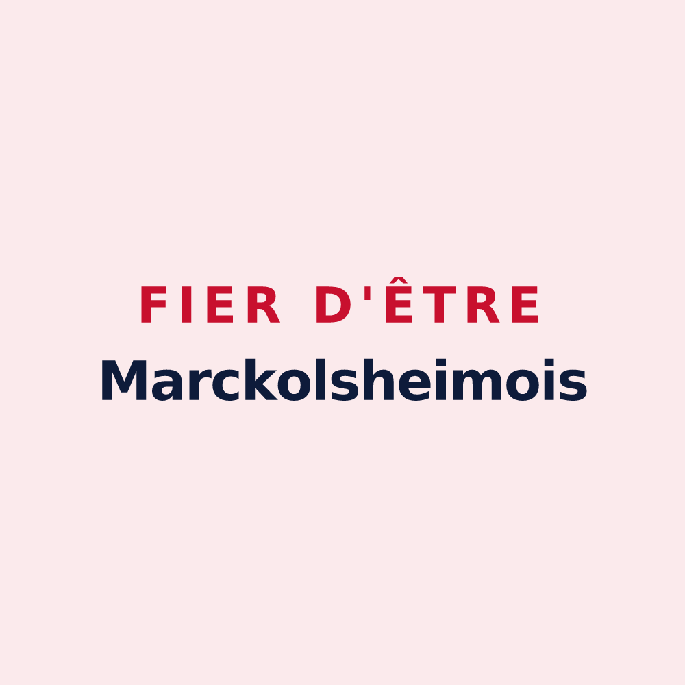 Magnet « Fier d'être Marckolsheimois » — design pour Marckolsheim
