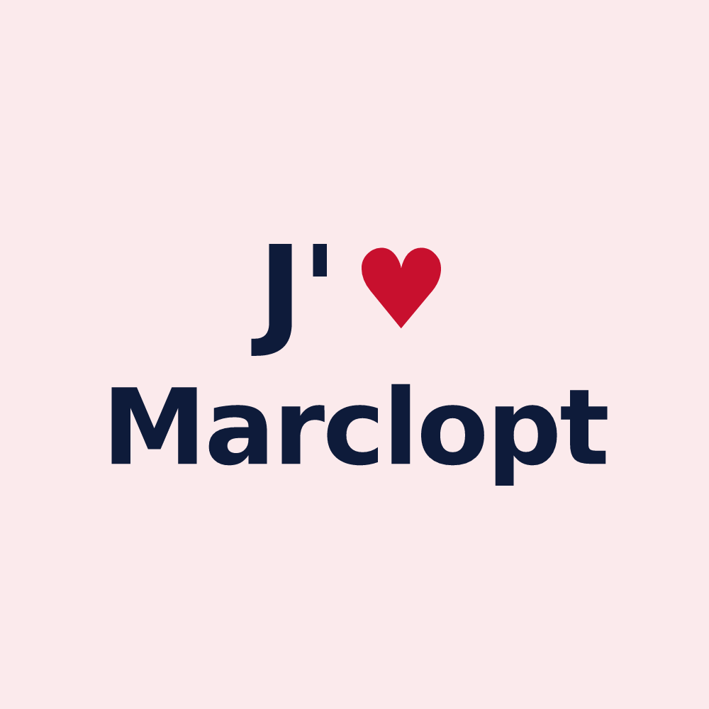 Magnet personnalisé Marclopt — design J'aime Marclopt