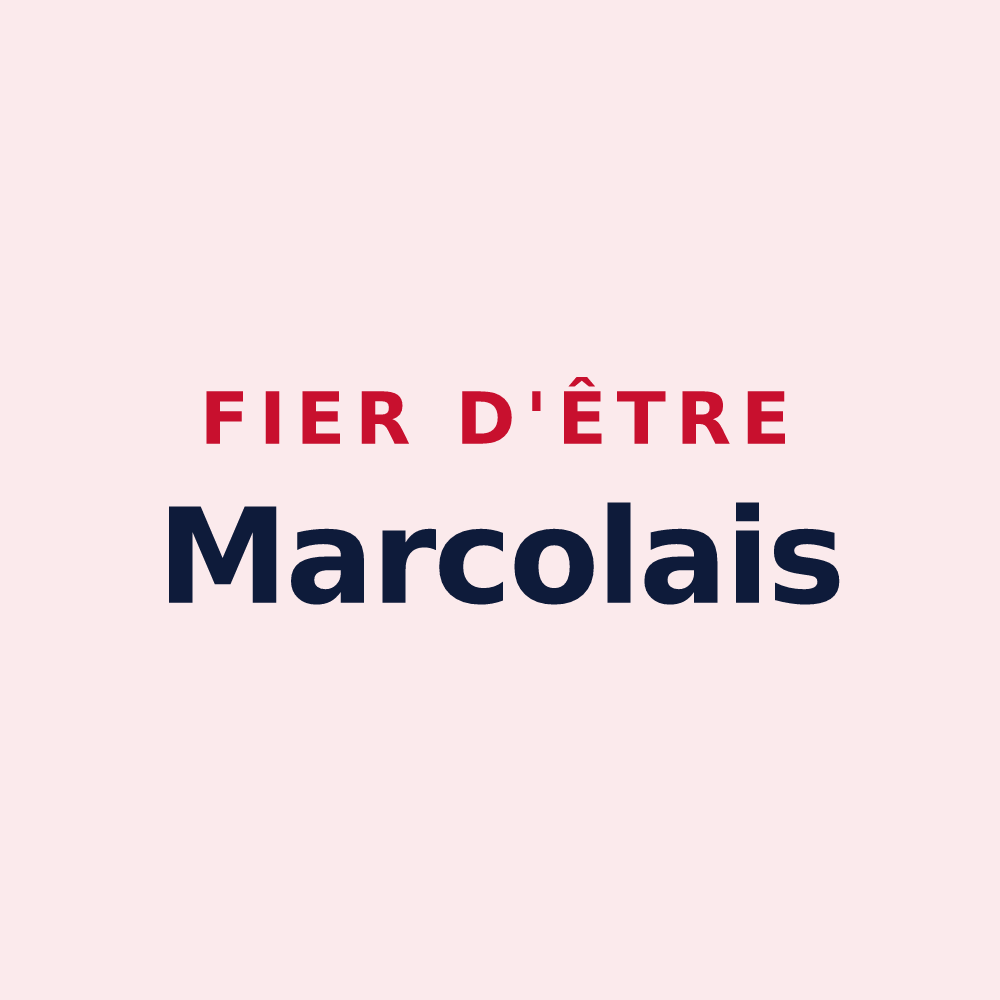 Magnet « Fier d'être Marcolais » — design pour Marcols-les-Eaux