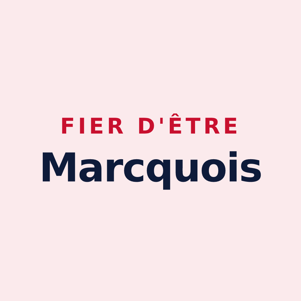 Magnet « Fier d'être Marcquois » — design pour Marcq-en-Ostrevent