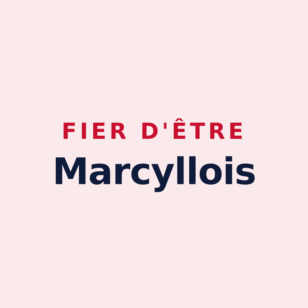 Magnet « Fier d'être Marcyllois » — design pour Marcy-l'Étoile